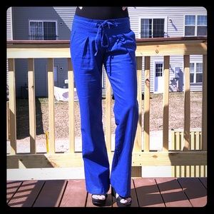 Bright Blue Low Waist Drawstring Pants 💙